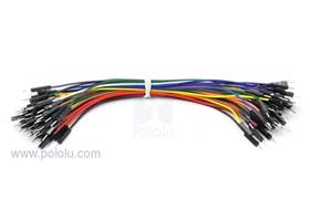 Jumper Wire 50 piece rainbow M-M (12 inch)